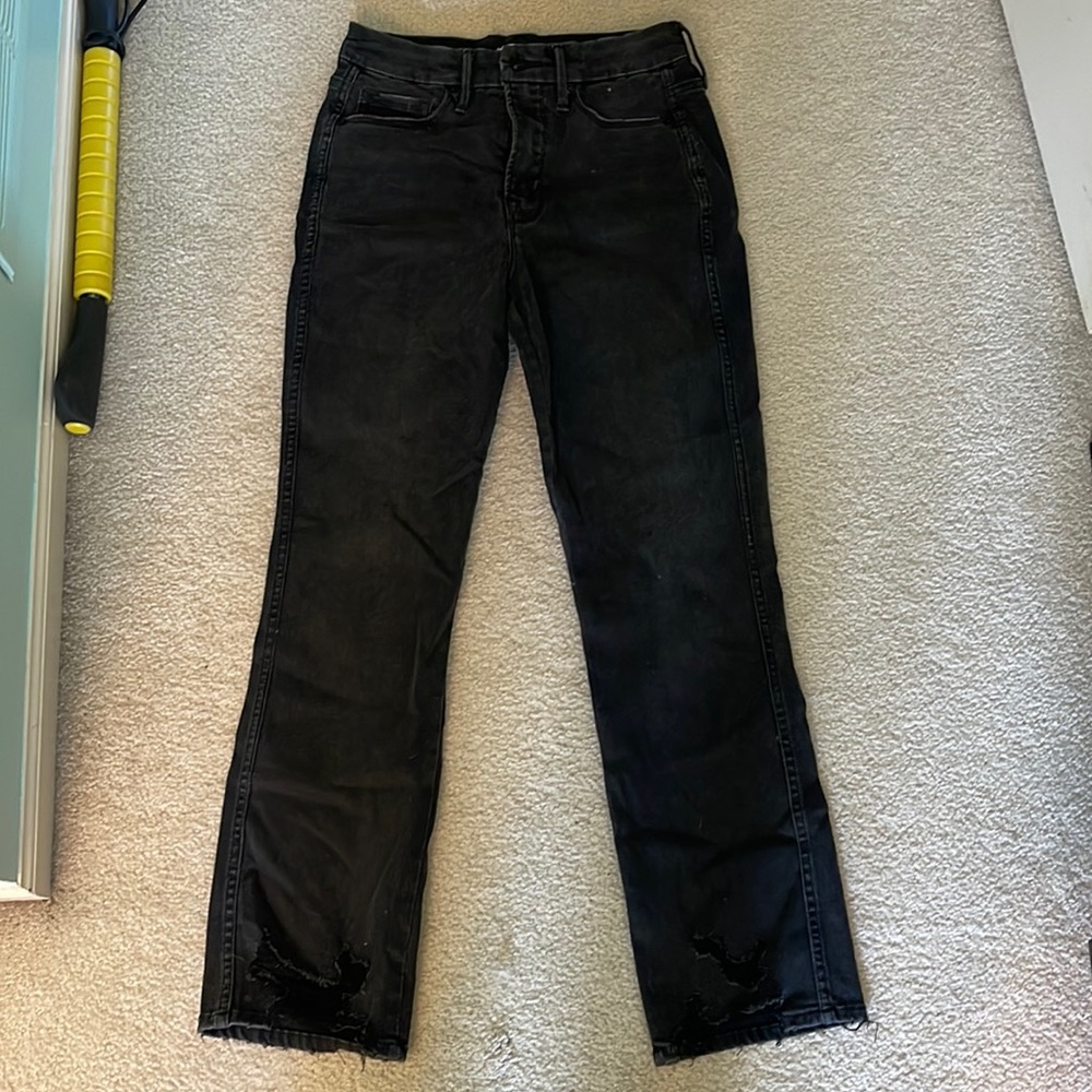 Black Good American Skinny Jeans size 6/28